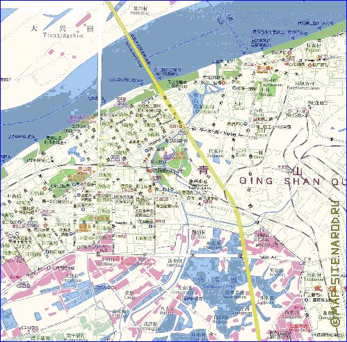 mapa de Wuhan