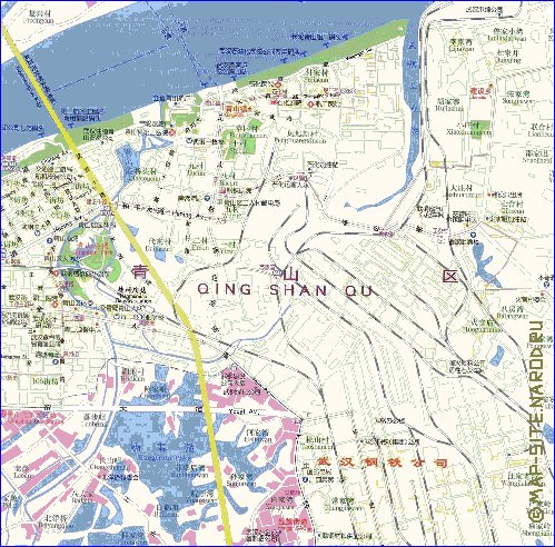 mapa de Wuhan