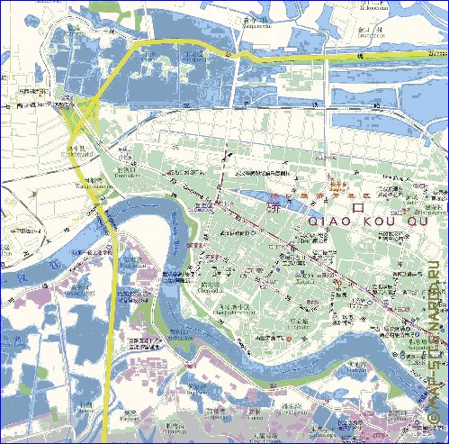 mapa de Wuhan