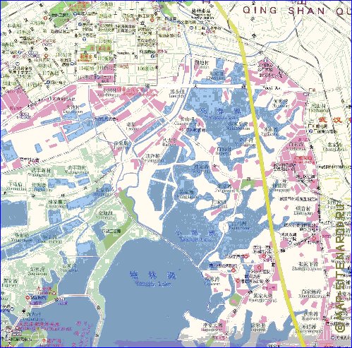 mapa de Wuhan