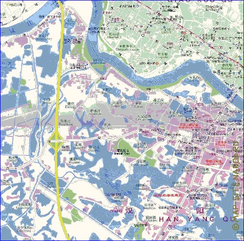 mapa de Wuhan