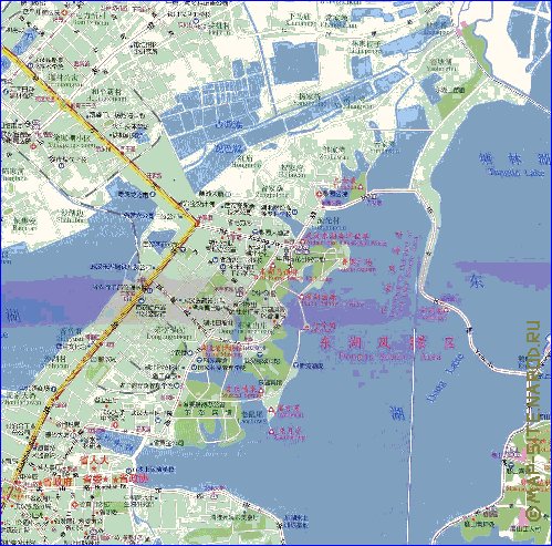 mapa de Wuhan