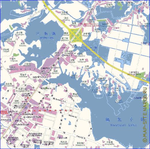 mapa de Wuhan