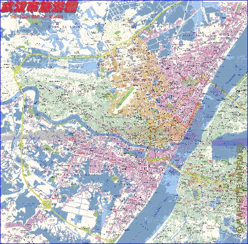 mapa de Wuhan