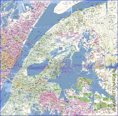 mapa de Wuhan