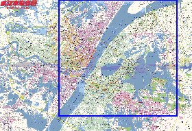 mapa de Wuhan