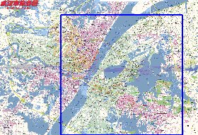 mapa de Wuhan