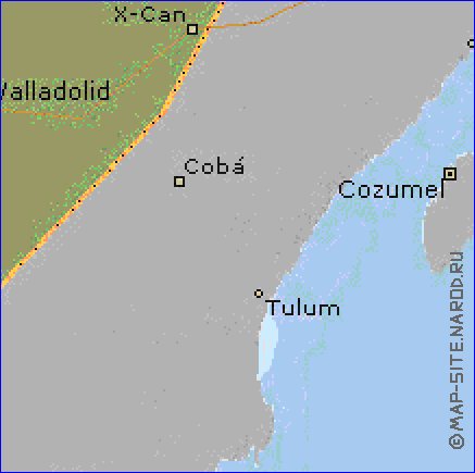 carte de  etat Yucatan