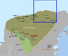 mapa de  estado Iucata