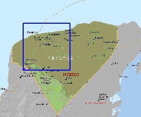 mapa de  estado Iucata