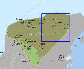 mapa de  estado Iucata