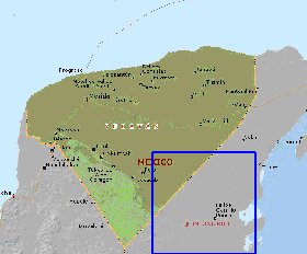 carte de  etat Yucatan