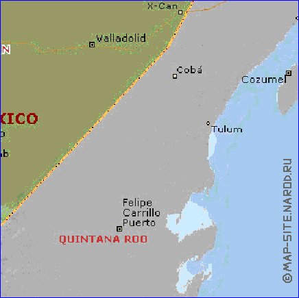 carte de  etat Yucatan