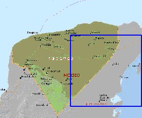 mapa de  estado Iucata