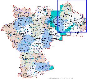 carte de Oblast d'Oulianovsk