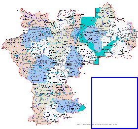 carte de Oblast d'Oulianovsk