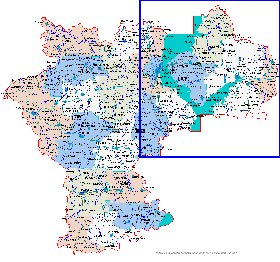 carte de Oblast d'Oulianovsk