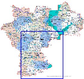 carte de Oblast d'Oulianovsk