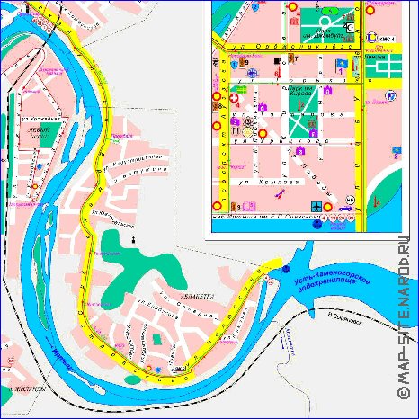 Топографическая карта усть каменогорска