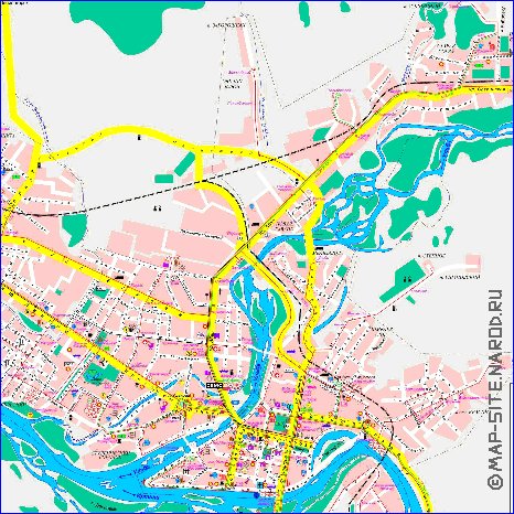 Карта усть каменогорска со спутника