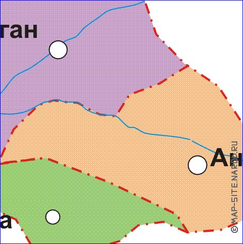 Administratives carte de Ouzbekistan