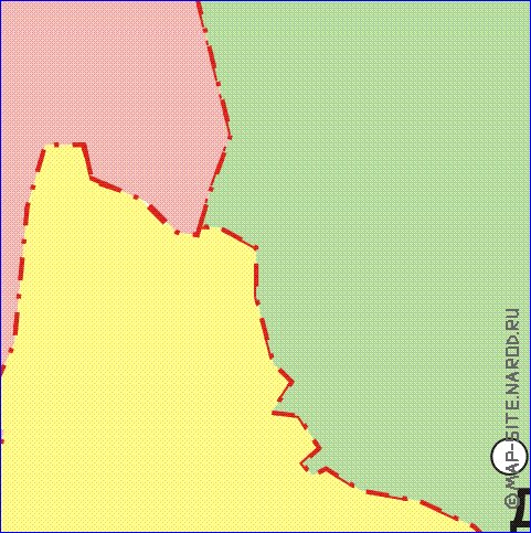 Administrativa mapa de Uzbequistao