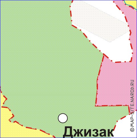 Administrativa mapa de Uzbequistao