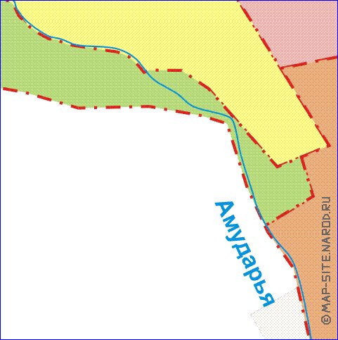 Administratives carte de Ouzbekistan