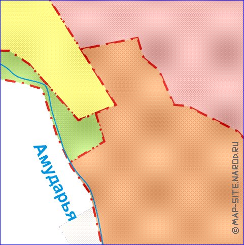 Administratives carte de Ouzbekistan