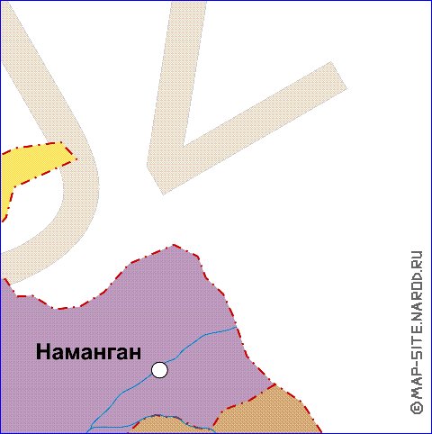 Administratives carte de Ouzbekistan