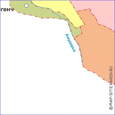 Administratives carte de Ouzbekistan