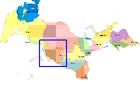 Administrativa mapa de Uzbequistao