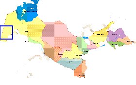 Administrativa mapa de Uzbequistao