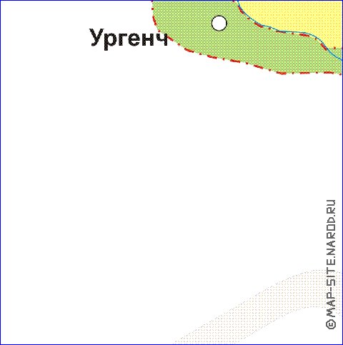 Administrativa mapa de Uzbequistao