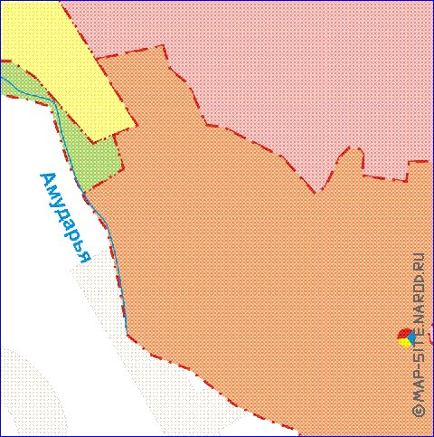 Administratives carte de Ouzbekistan