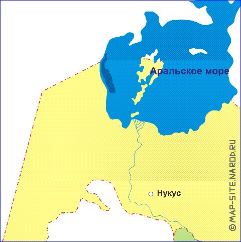 Administrativa mapa de Uzbequistao