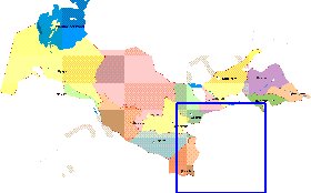 Administratives carte de Ouzbekistan